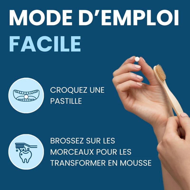 Dentifrice en pastilles - Menthe fraîche