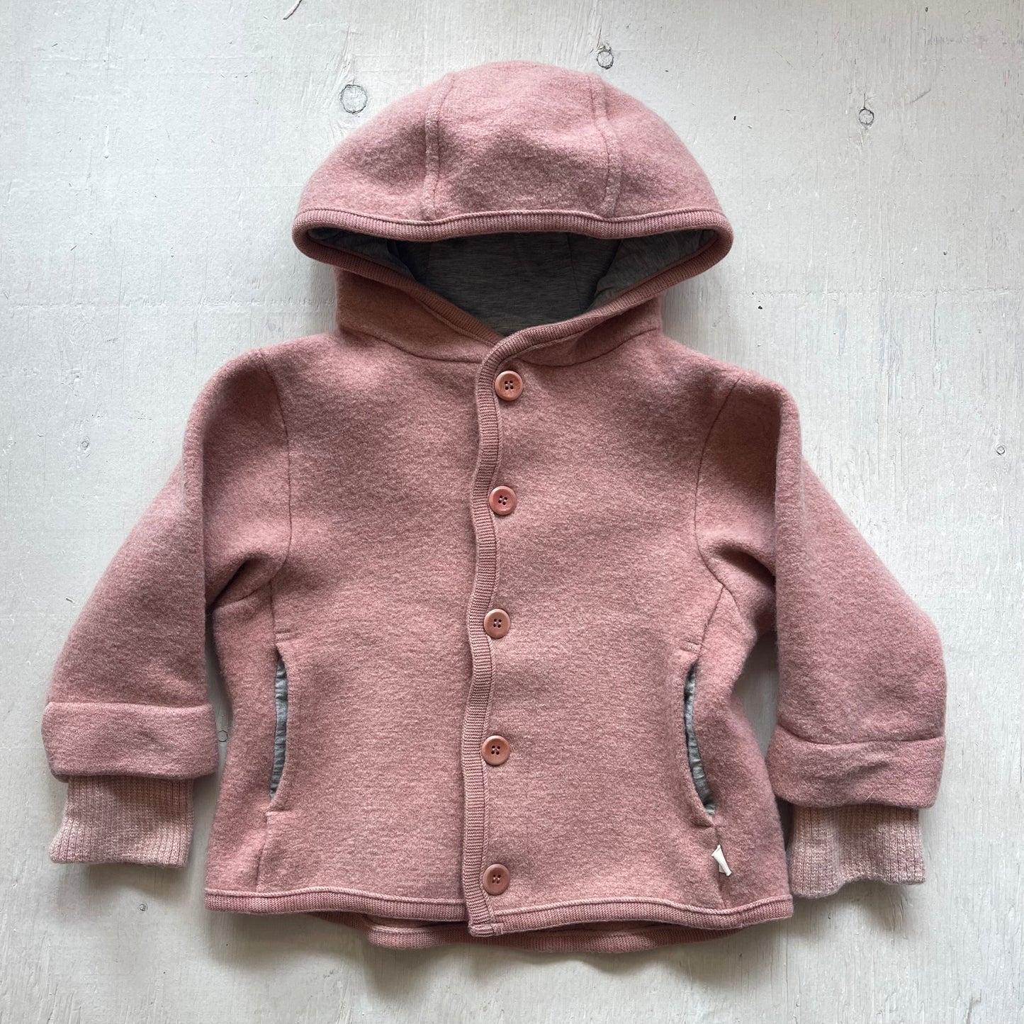 Veste en laine bouillie 2-3T, par Disana