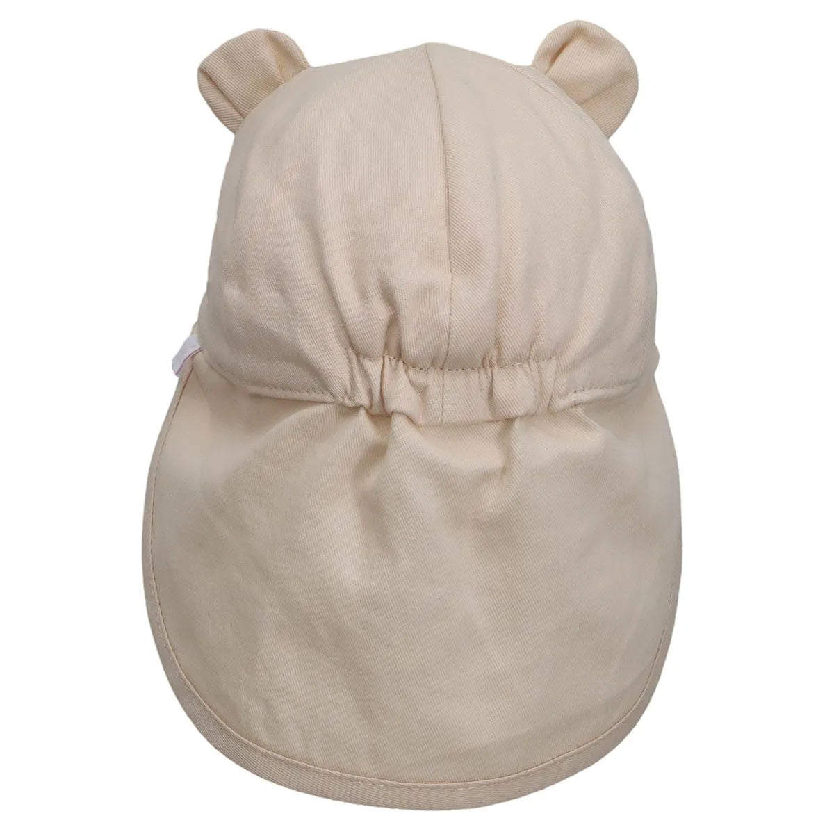Casquette en coton bio avec protège-cou - Cream Tan