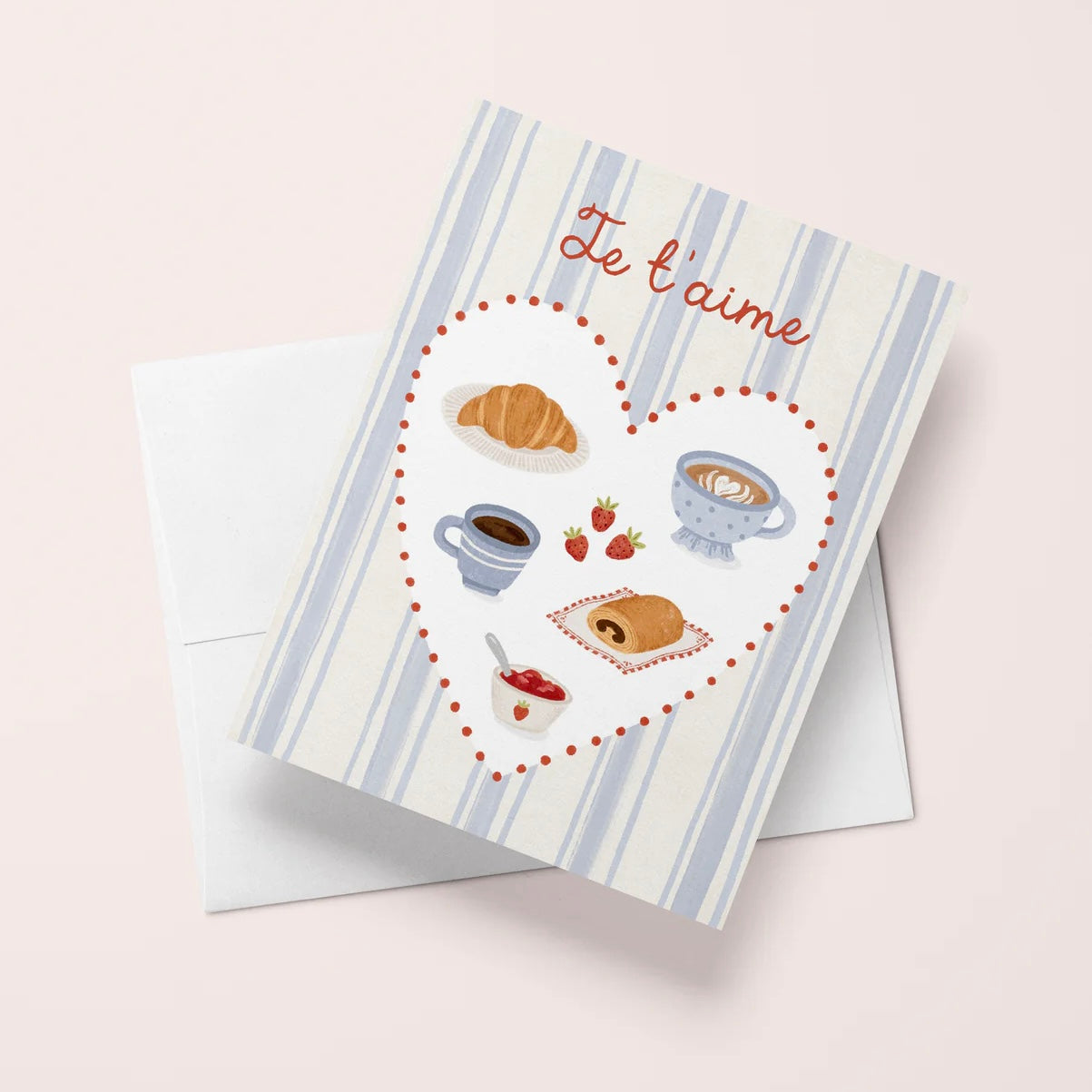 Carte de souhaits - Déjeuner des amoureux