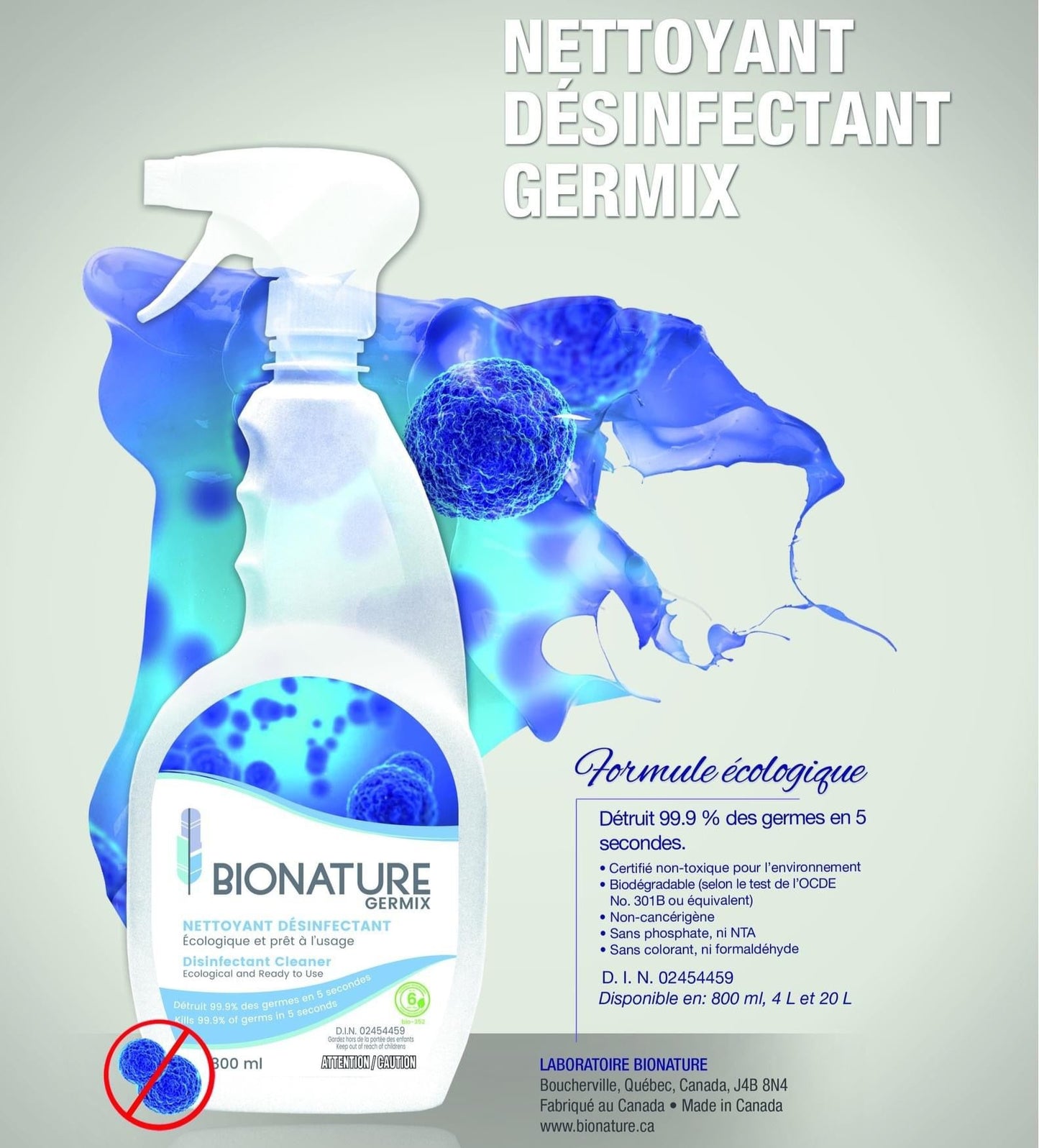 Nettoyant désinfectant Germix | VRAC