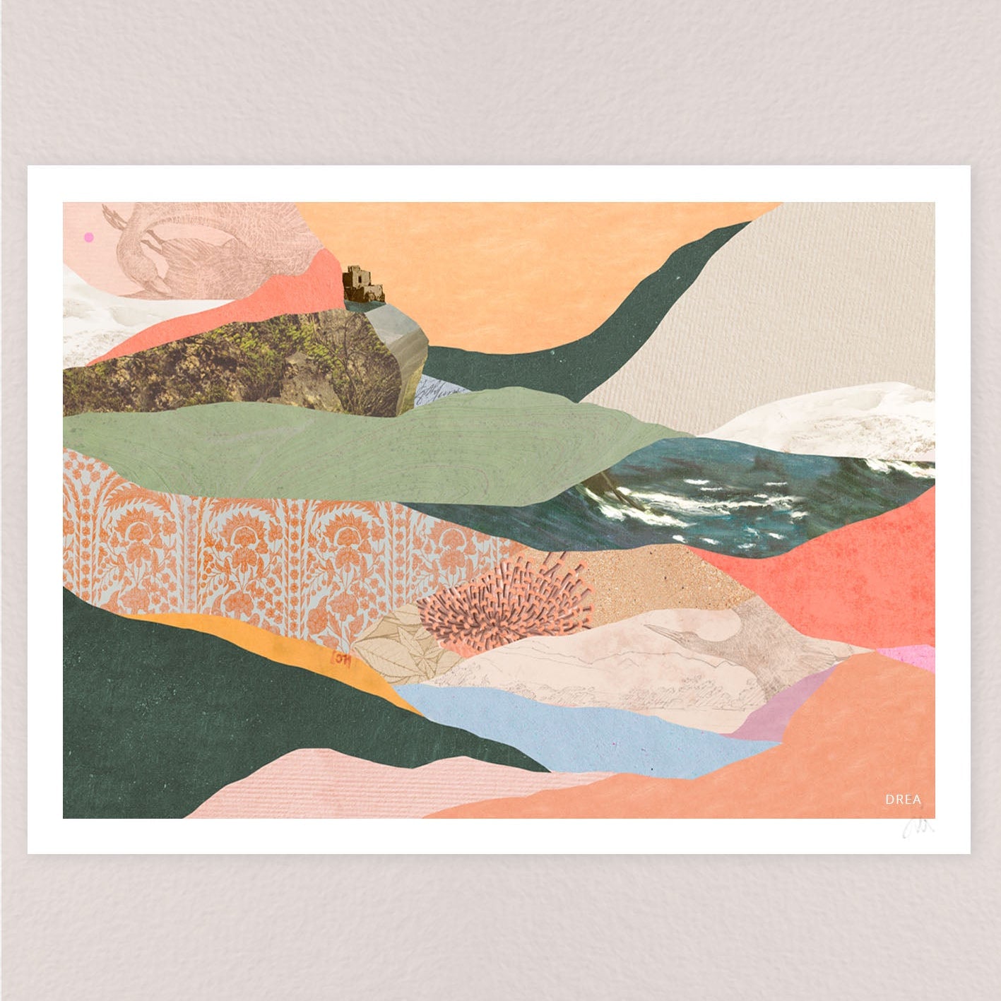 Illustration décorative - Marcher le paysage II