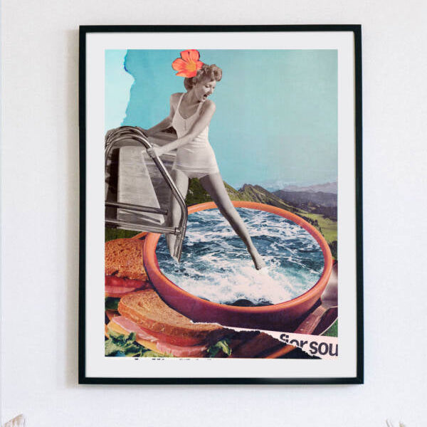 Illustration décorative - La baigneuse