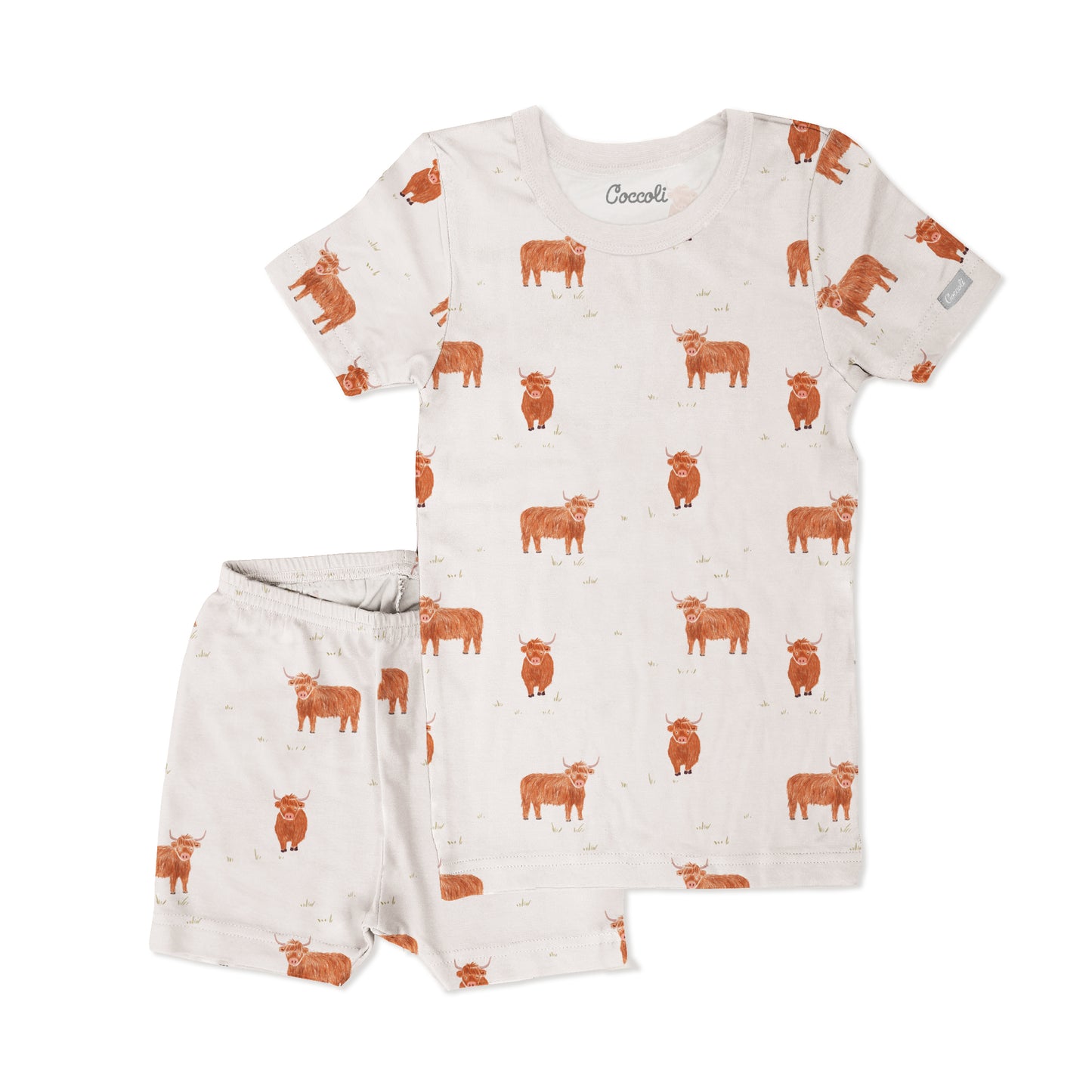 Pyjama court deux pièces - Cows on Oat Milk
