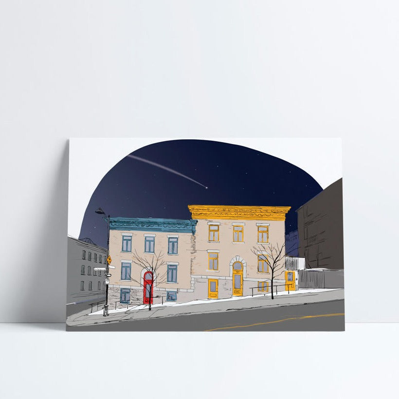 Illustration postale - Fais un vœu!