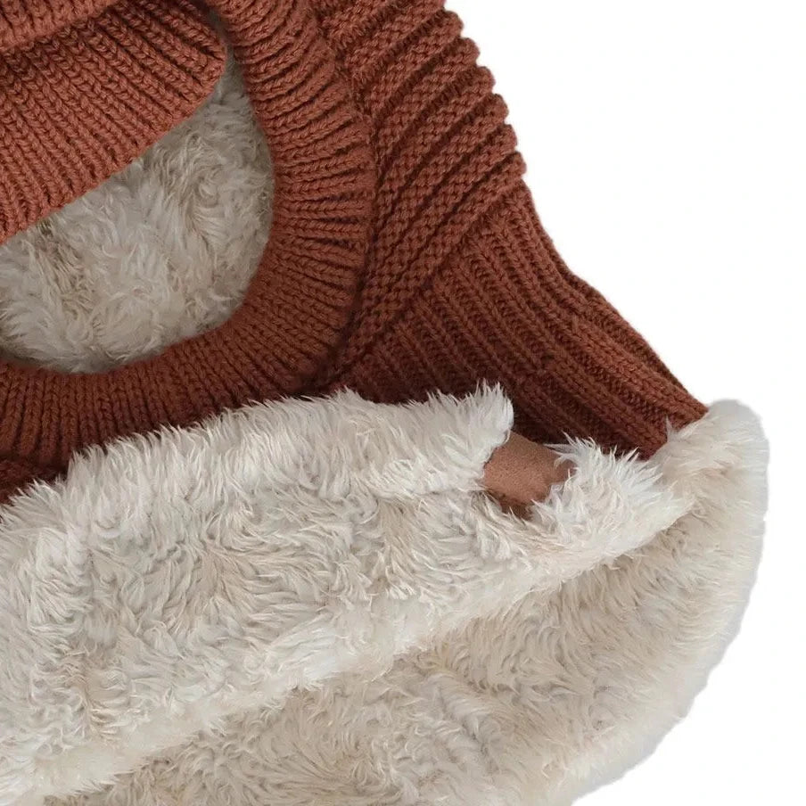 Cagoule en tricot doux - Ginger