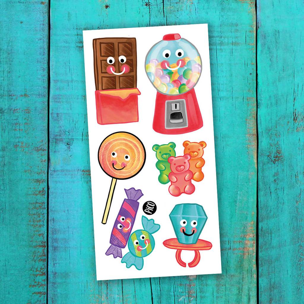 Tatouages temporaires - Aliments