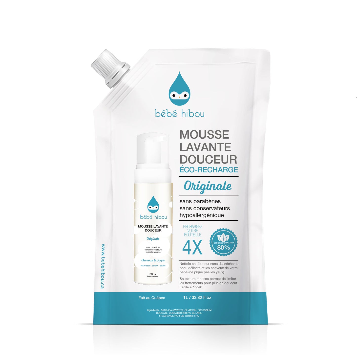 Mousse lavante Douceur originale