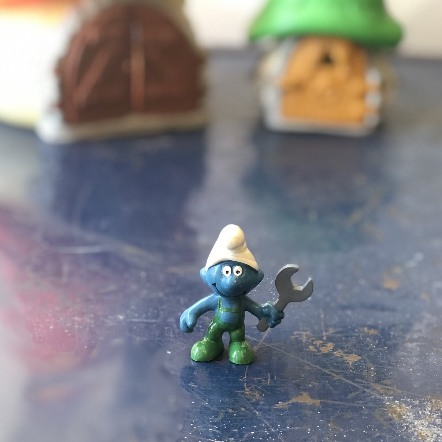 Schtroumpf Bricoleur avec clé à molette, 1970