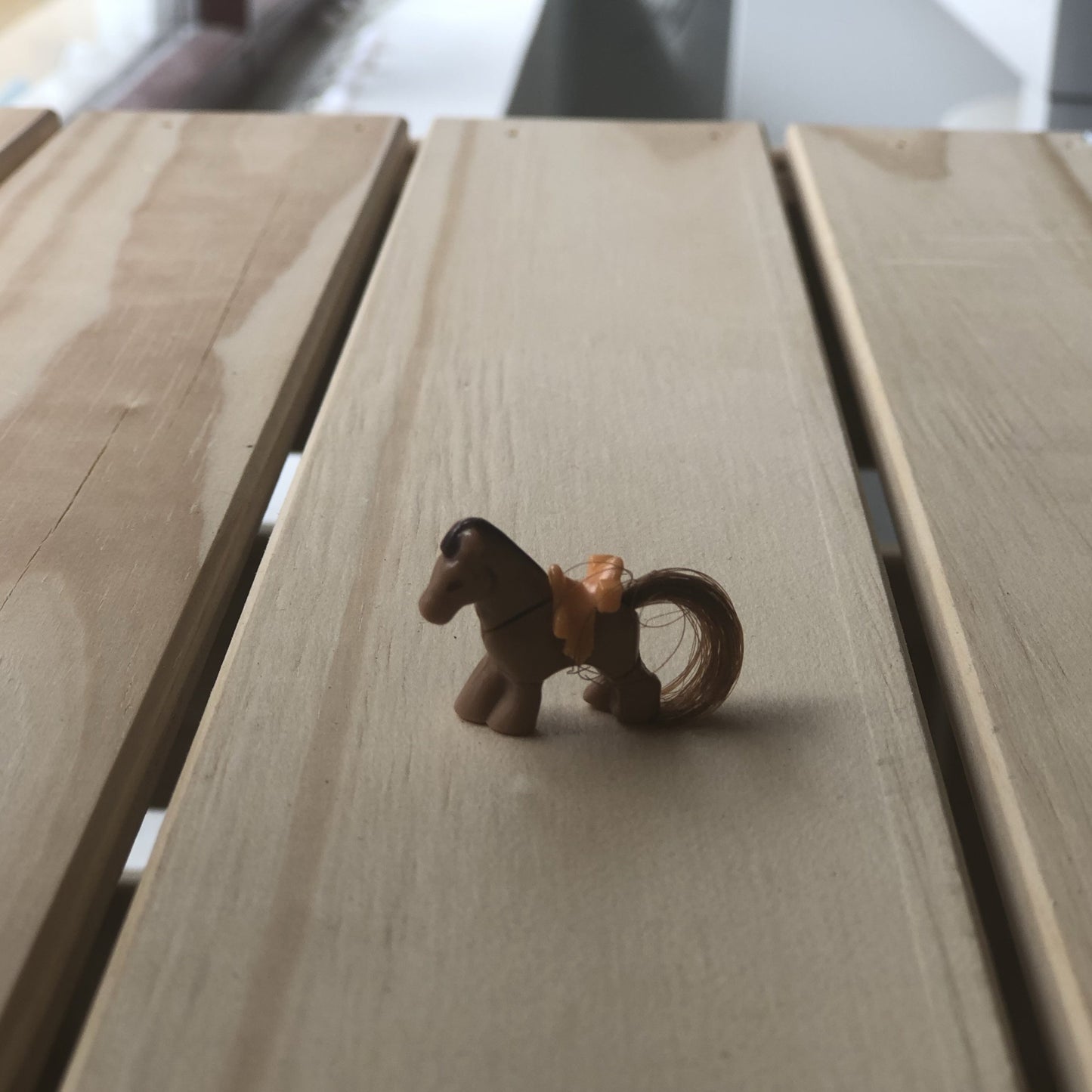 Figurine Polly Pocket Cheval avec crinière