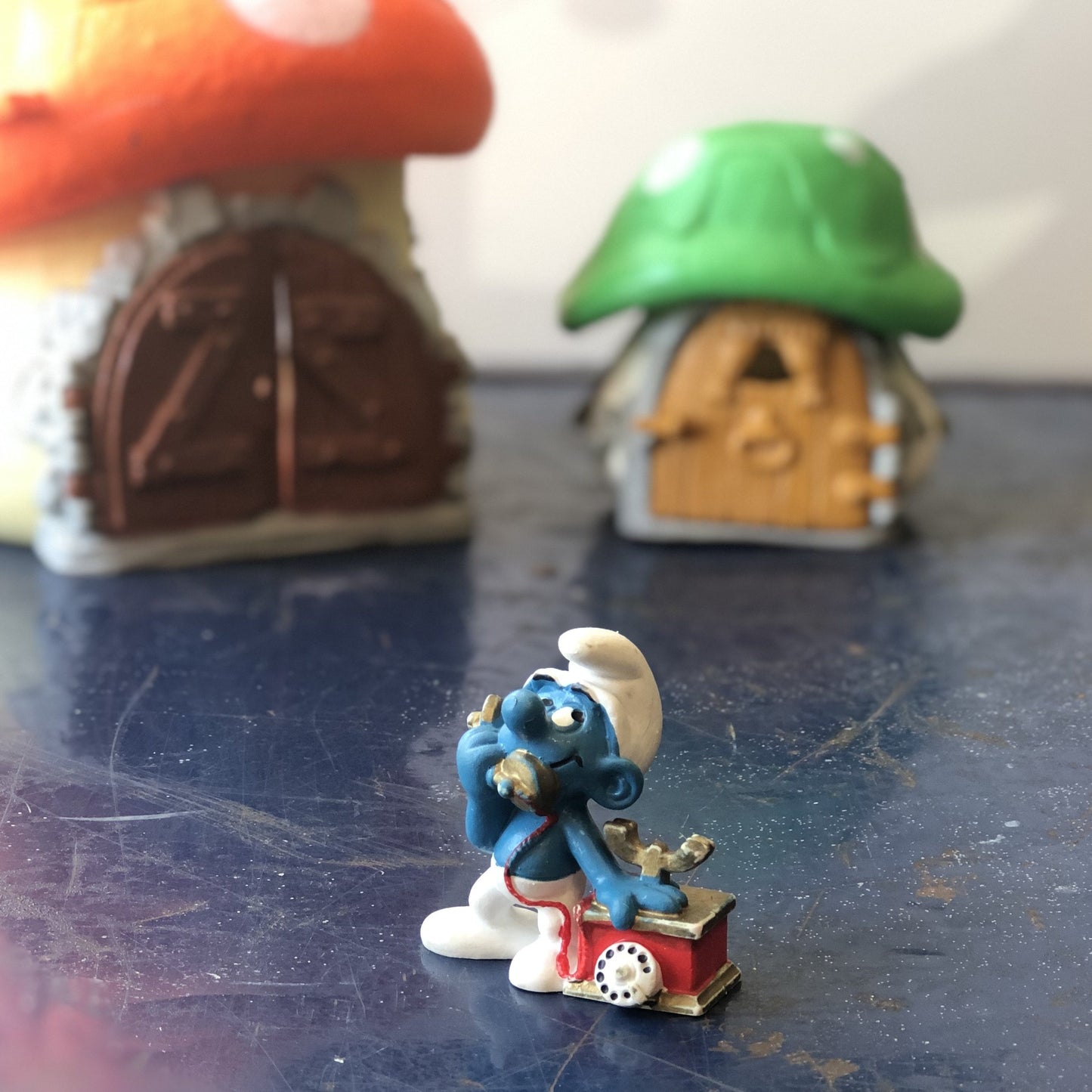 Schtroumpf avec téléphone, 1980