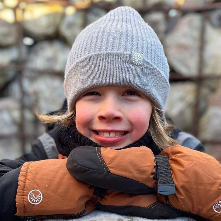 Tuque en tricot doux - Grey