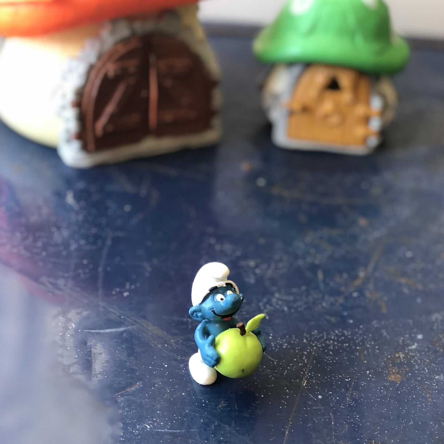 Schtroumpf avec pomme verte, 1982