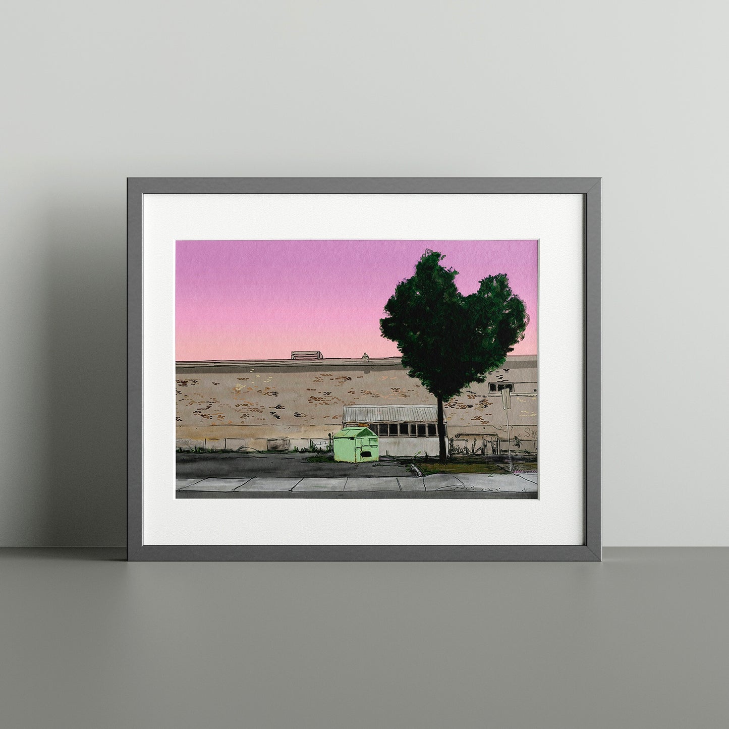 Illustration décorative - Arbre en coeur
