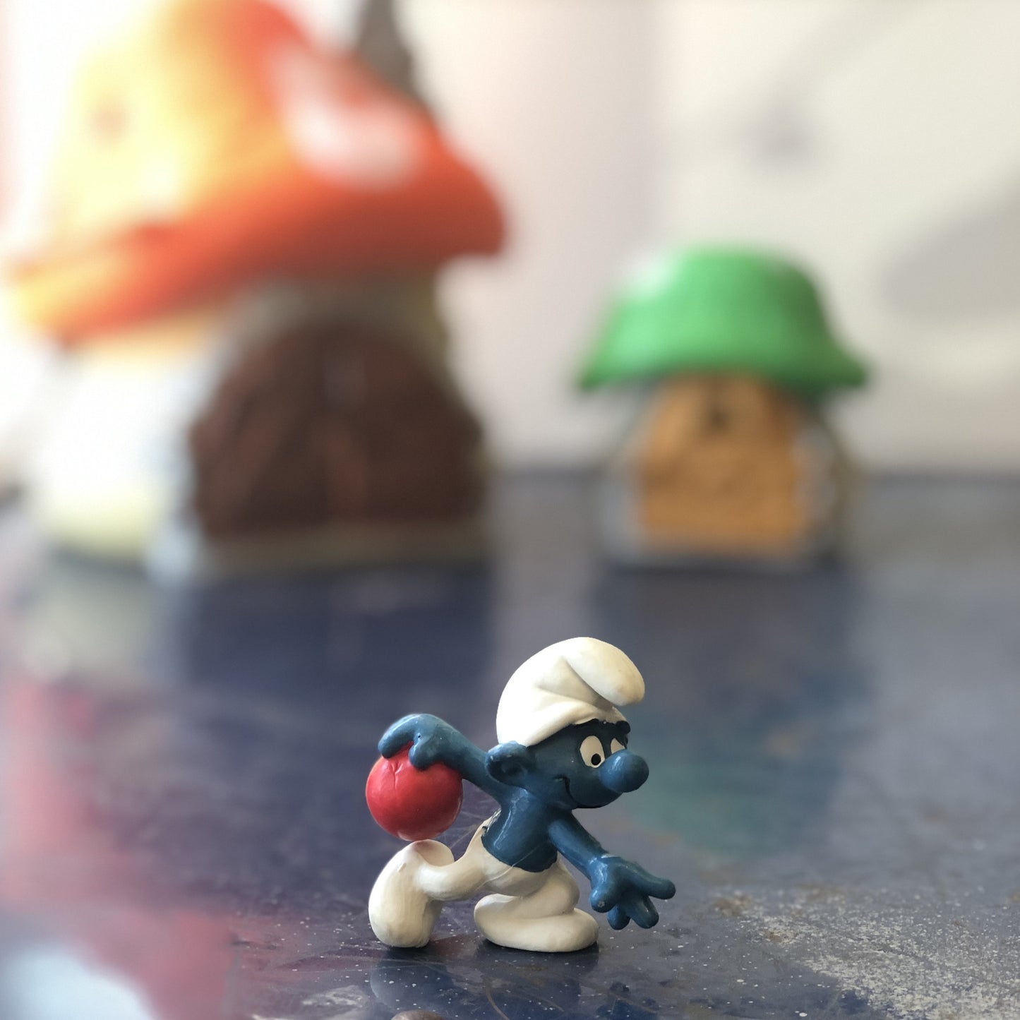 Schtroumpf aux quilles