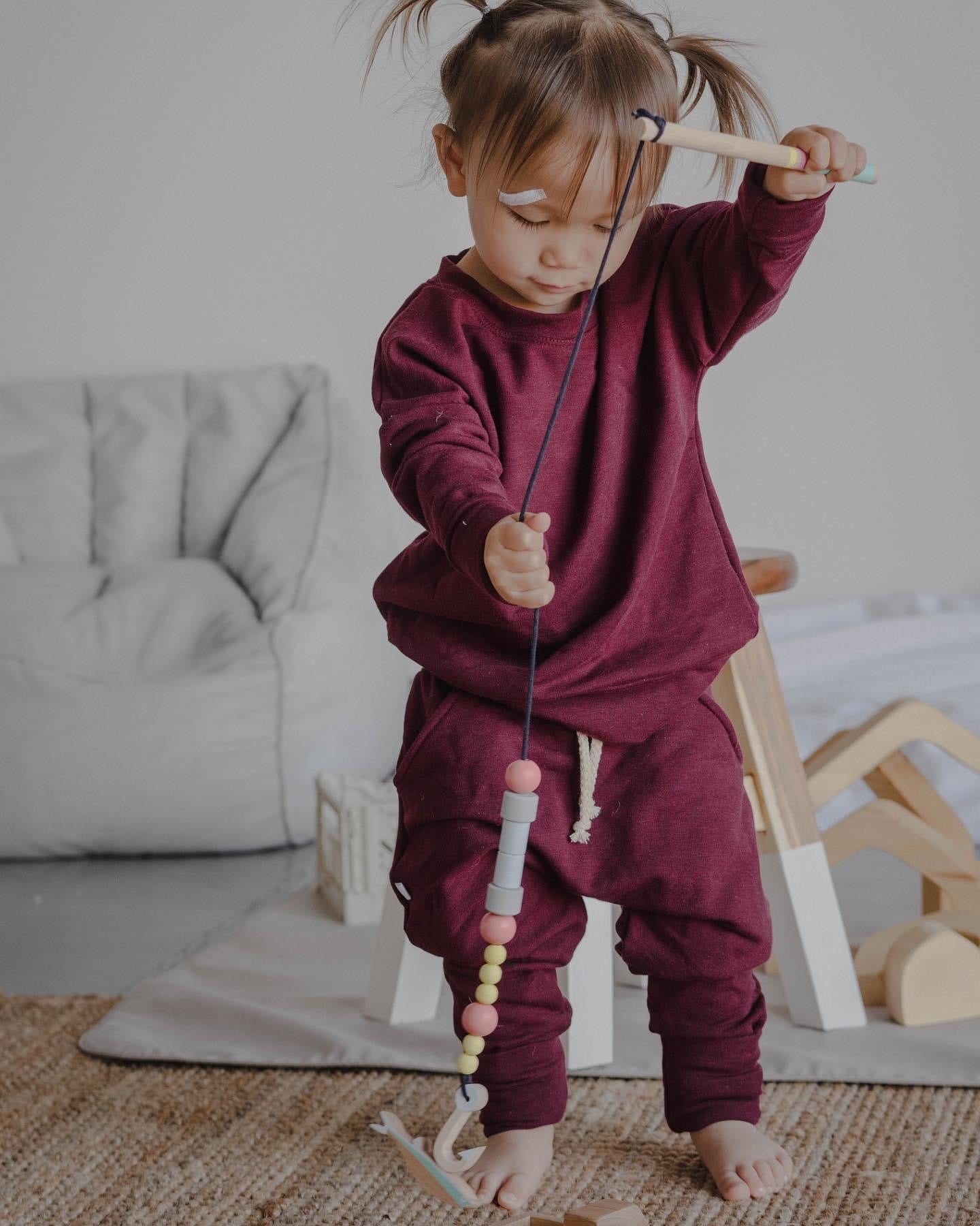 Chandail à manches longues - Prune