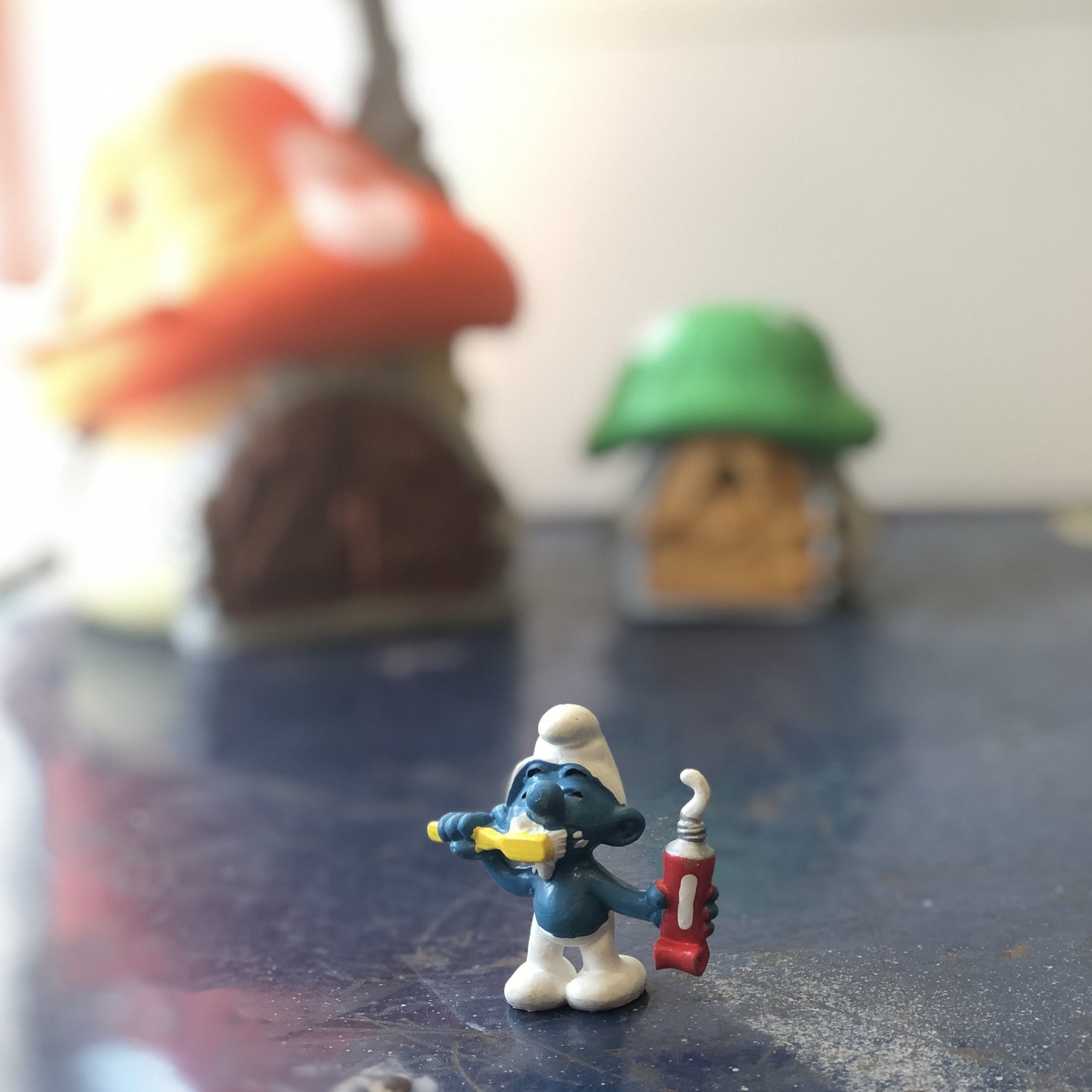 Schtroumpf avec brosse à dents, 1979