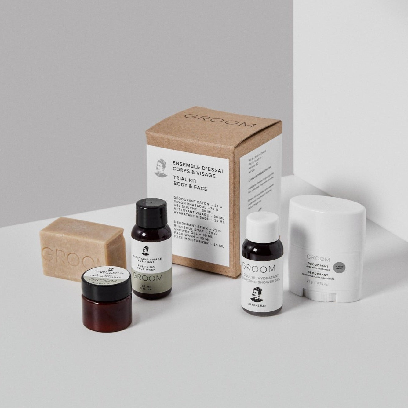 Ensemble d'essai - Corps et visage