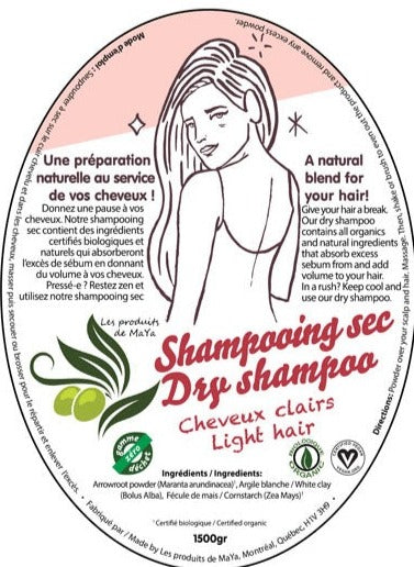 Shampooing sec - Cheveux pâles