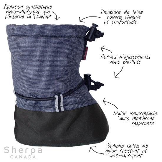 Mouflons Chic-chocs - Tweed Marine/Gris