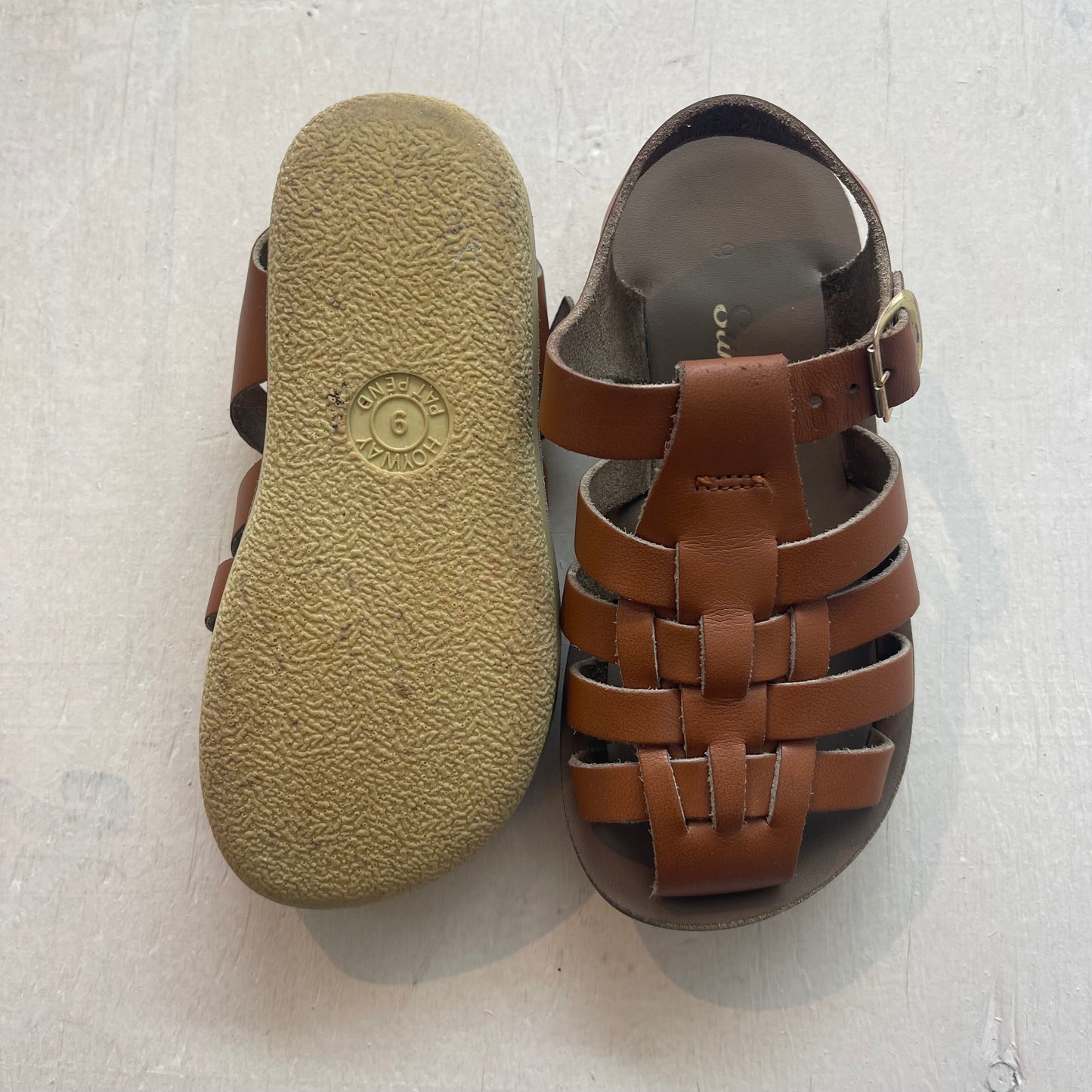 Sandales en cuir 9US, par Salt Water