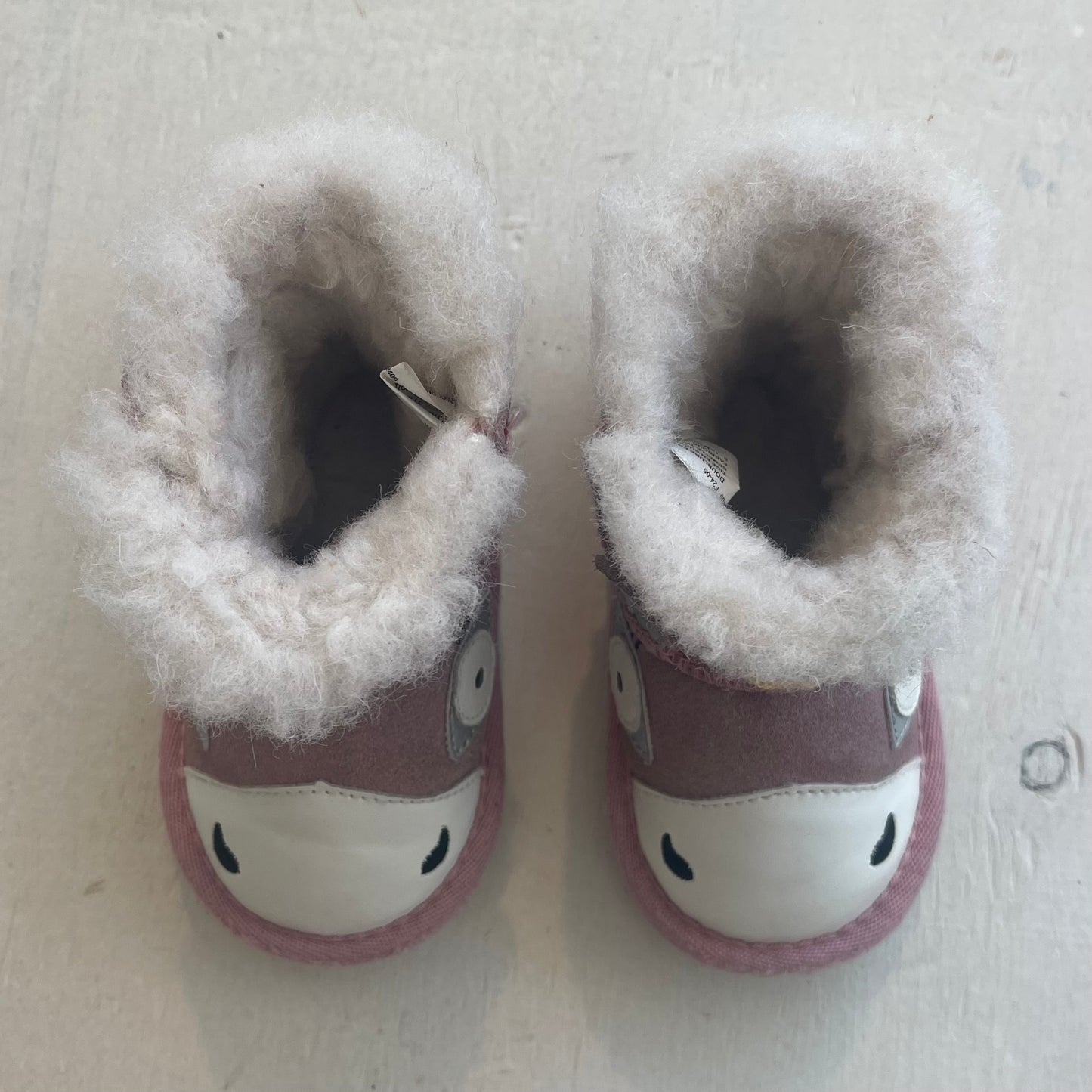 Bottes Magical Unicorn Walker suède et laine 6-12M, par Emu Australia