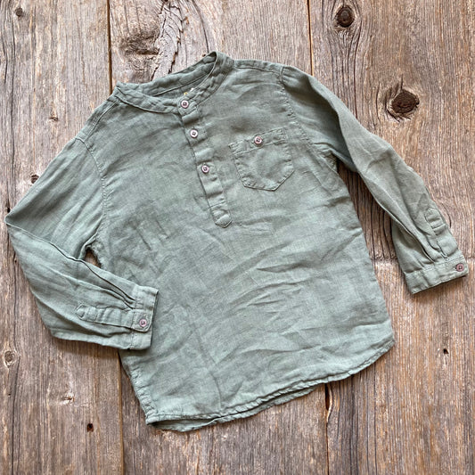 Chemise en lin 3T, par Bout'chou