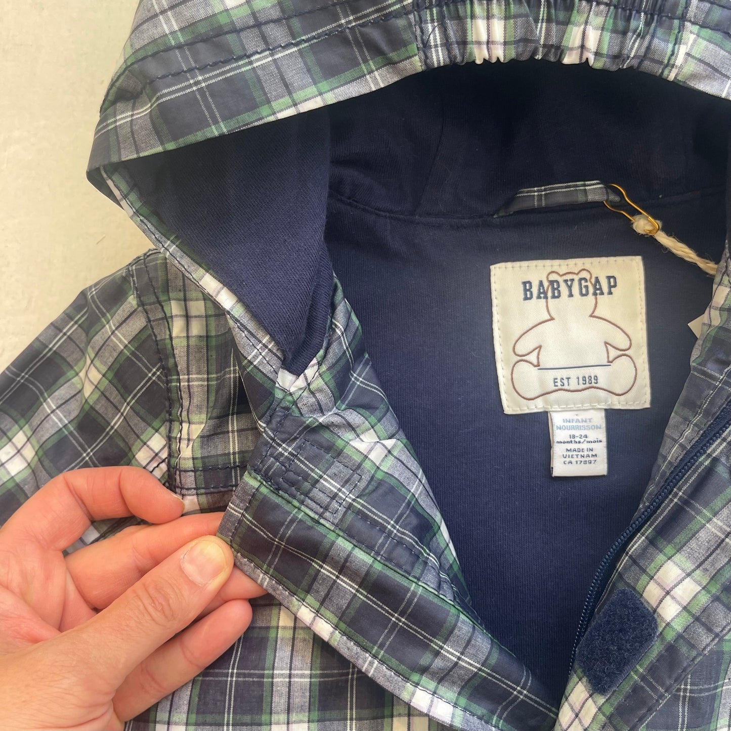 Manteau imperméable 18-24M, par Gap