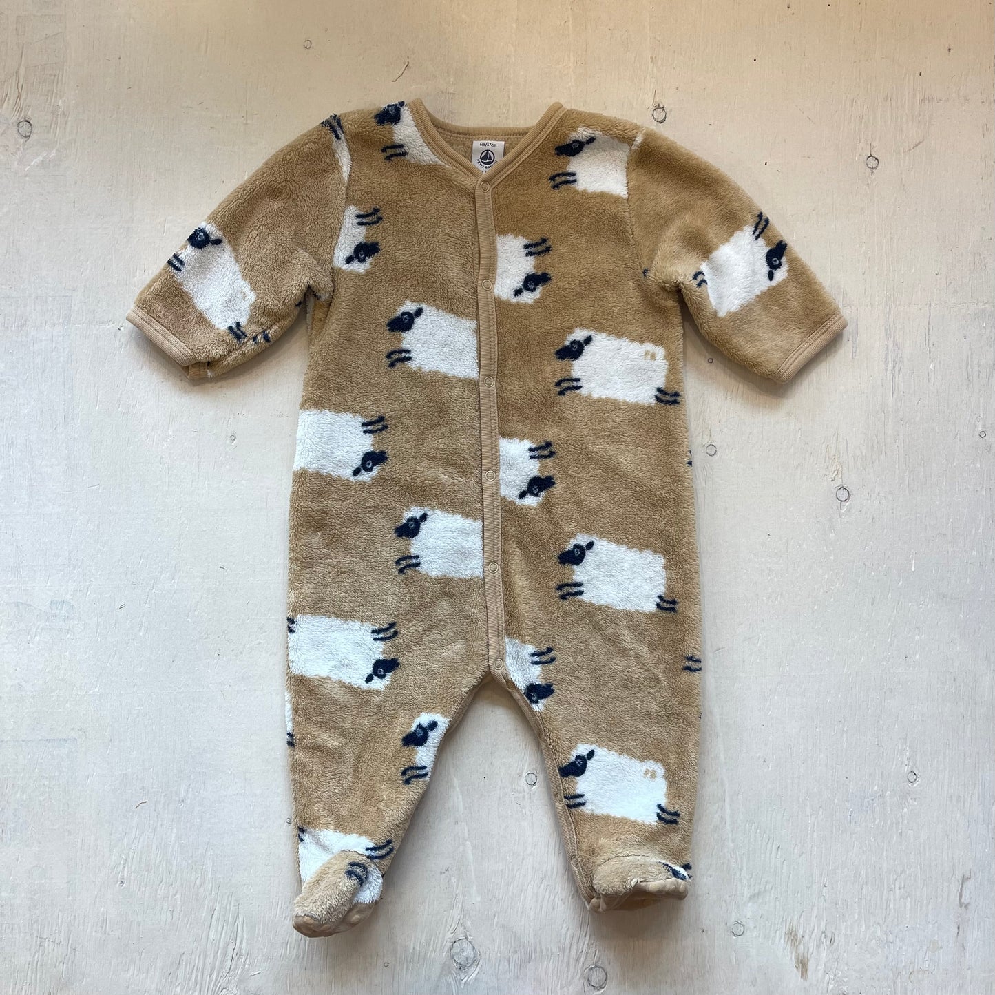 Pyjama à pattes 6M, par Petit bateau