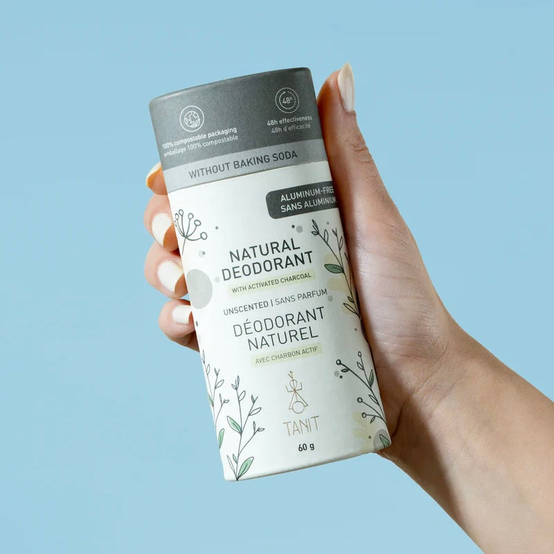 Déodorant solide naturel - Sans odeur au charbon actif