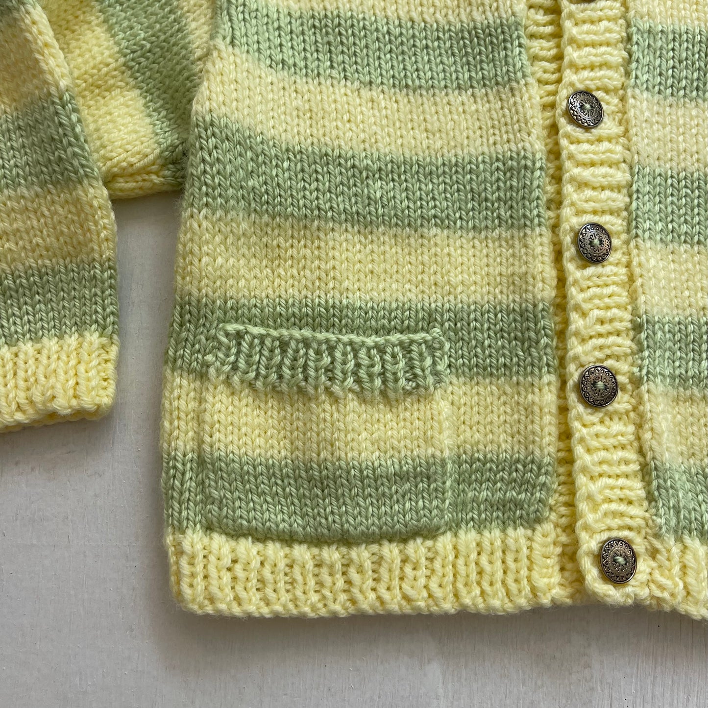 Veste tricot 18-24M, fait main