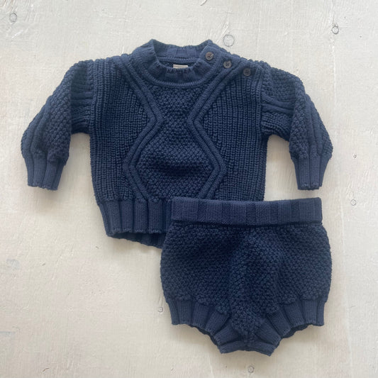 Chandail et bloomer 3-6M, par Banana Republic