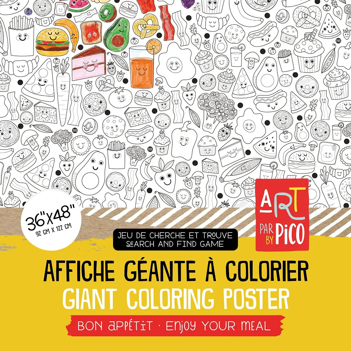Coloriage géant - Bon appétit