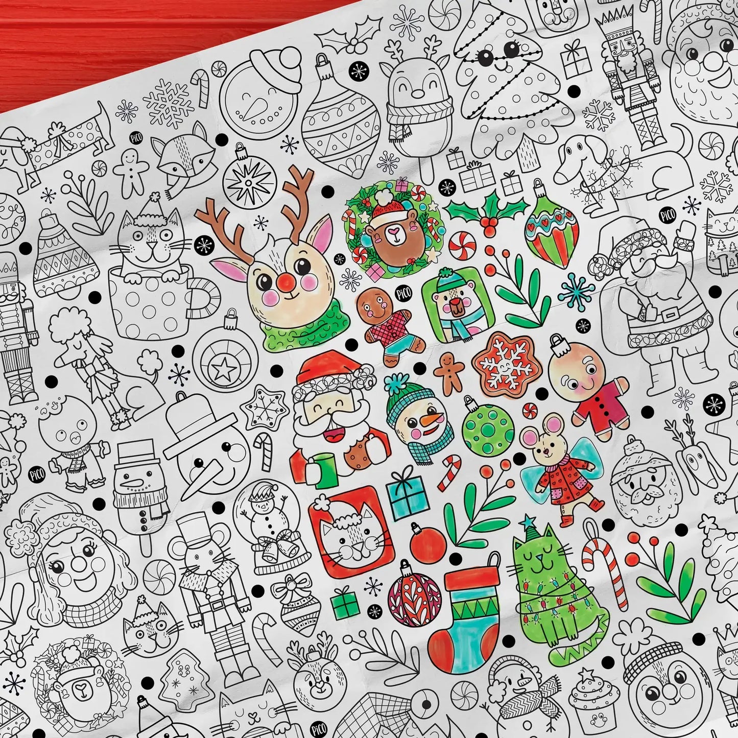 Coloriage géant - Noël