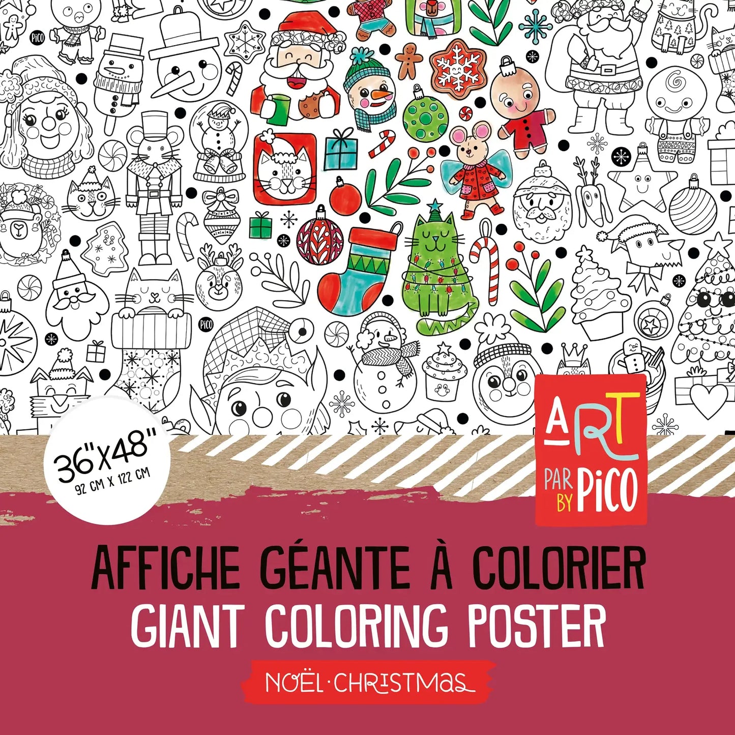 Coloriage géant - Noël