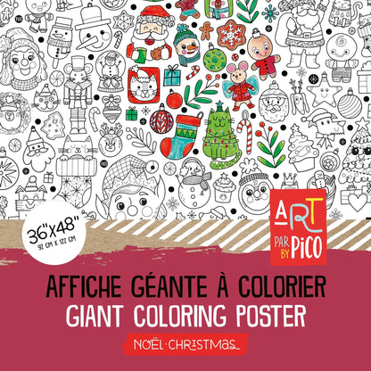 Coloriage géant - Noël