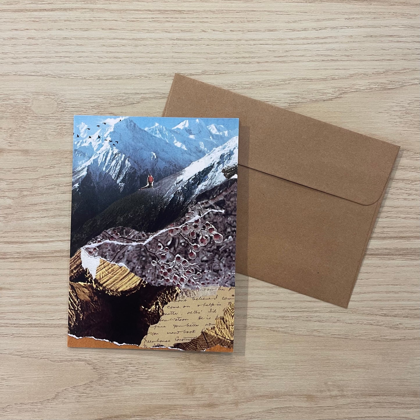 Carte de souhaits - Balade hivernale