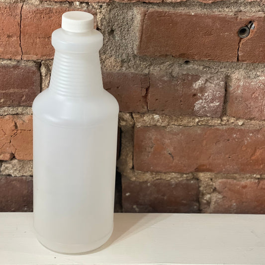 Bouteille en plastique avec bouchon plat