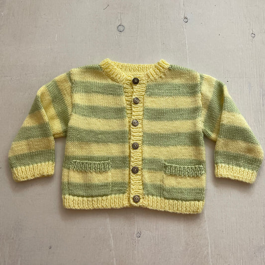 Veste tricot 18-24M, fait main