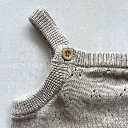 Barboteuse en tricot 9M, par Little Planet