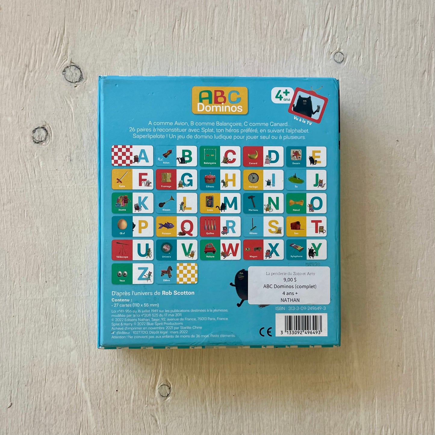 Jeu ABC Dominos, par Éditions Nathan