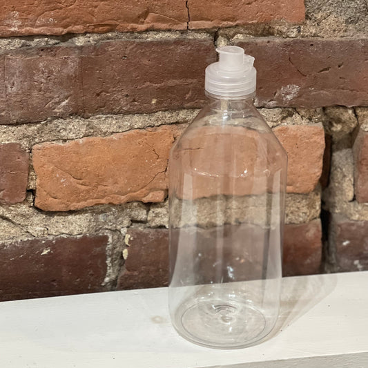 Bouteille en plastique avec bouchon snap