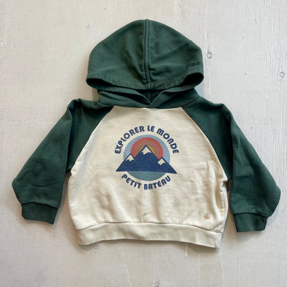 Chandail capuchon 3T, par Petit bateau