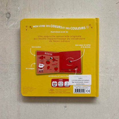 Mon livre des odeurs et des couleurs, par Auzou Éveil