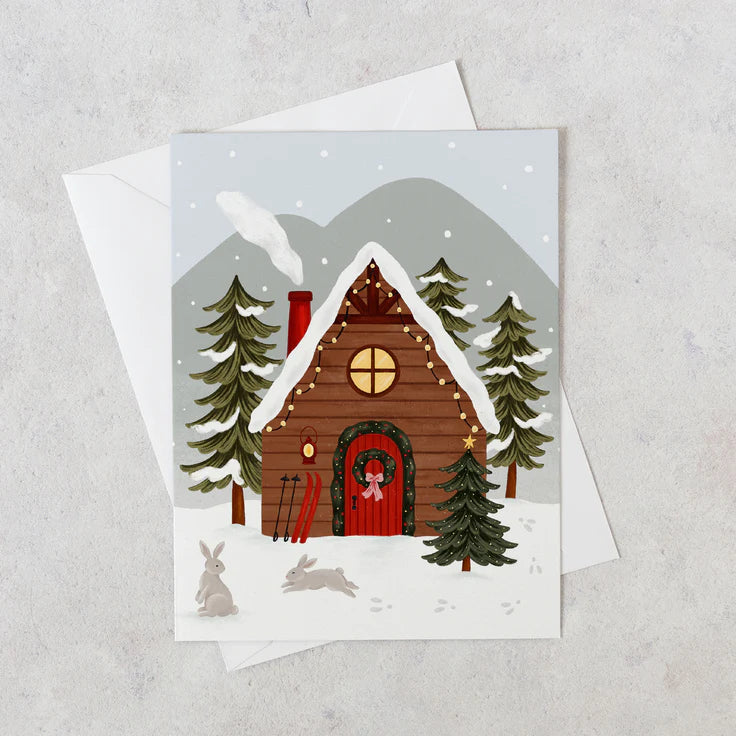 Carte de souhaits - Chalet de ski