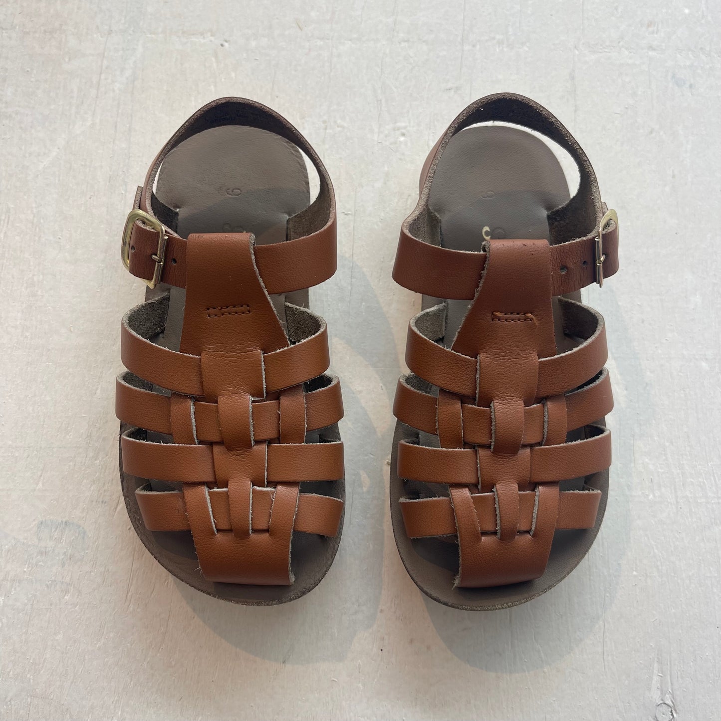 Sandales en cuir 9US, par Salt Water