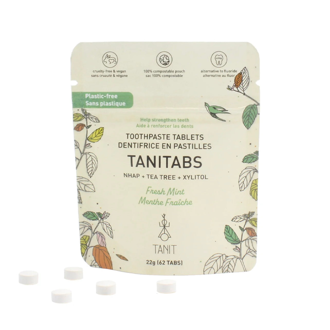 Dentifrice en pastilles - Menthe fraîche