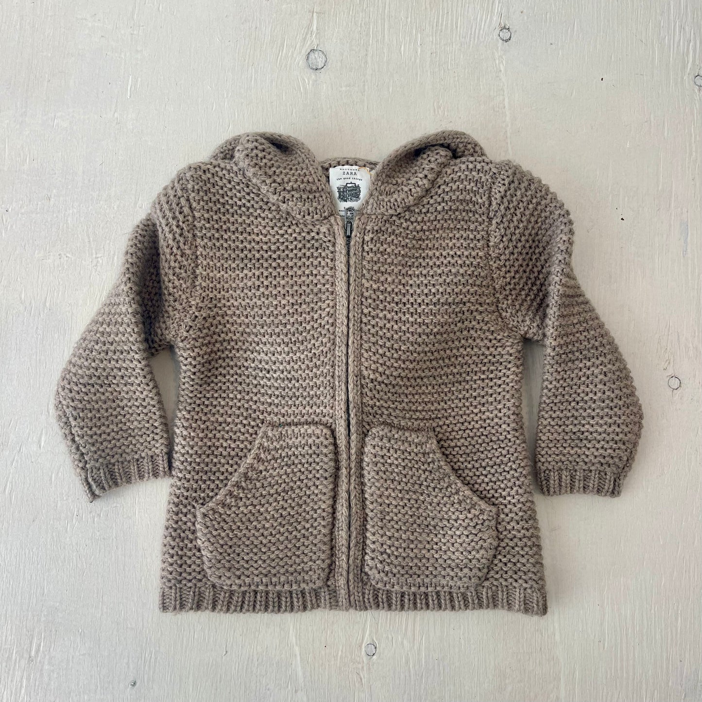 Veste à capuchon 9-12M, par Zara