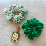 Chouchou en satin - Vert