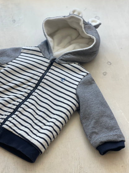 Veste doublée 24M, par Petit bateau